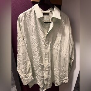 Men’s Joseph Abboud 18.5/34-35 dress shirt in cream pattern